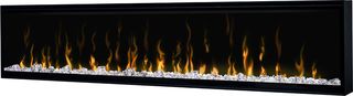 Dimplex Ignite XL 74" Ξύλα & Βότσαλα Επιτοίχιο Ηλεκτρικό Τζάκι 1800W 194x42cm Μαύρο