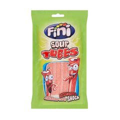 ΖΑΧΑΡΩΤΑ FINI SOUR TUBES STRAWBERRY 90gr