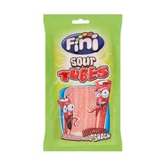 ΖΑΧΑΡΩΤΑ FINI SOUR TUBES STRAWBERRY 90gr