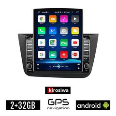 KIROSIWA SEAT ALTEA (2004-2015) Android οθόνη αυτοκίνητου 2GB με GPS WI-FI (ηχοσύστημα αφής 9.7" ιντσών OEM Youtube Playstore MP3 USB Radio Bluetooth Mirrorlink εργοστασιακή, 4x60W, μαύρο)