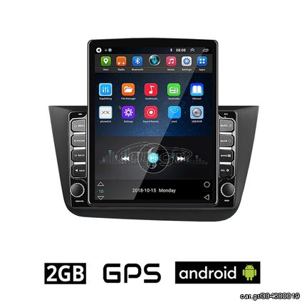 SEAT ALTEA (2004-2015) Android οθόνη αυτοκίνητου 2GB με GPS WI-FI (ηχοσύστημα αφής 9.7" ιντσών OEM Youtube Playstore MP3 USB Radio Bluetooth Mirrorlink εργοστασιακή, 4x60W, AUX, μαύρο)