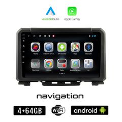 SUZUKI JIMNY (μετά το 2018) Android οθόνη αυτοκίνητου 4GB + 64GB με GPS WI-FI (ηχοσύστημα αφής 9" ιντσών OEM Android Auto Apple Carplay Youtube Playstore MP3 USB Radio Bluetooth Mirrorlink εργοστασιακ
