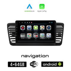 SUBARU OUTBACK (2002 - 2008) Android οθόνη αυτοκίνητου 4GB + 64GB με GPS WI-FI (ηχοσύστημα αφής 9" ιντσών OEM Android Auto Apple Carplay Youtube Playstore MP3 USB Radio Bluetooth Mirrorlink εργοστασια
