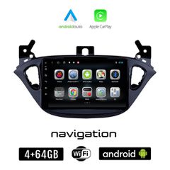 OPEL CORSA E (μετά το 2014) Android οθόνη αυτοκίνητου 4GB + 64GB με GPS WI-FI (ηχοσύστημα αφής 9" ιντσών OEM Android Auto Apple Carplay Youtube Playstore MP3 USB Radio Bluetooth Mirrorlink εργοστασιακ