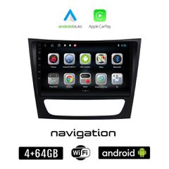 MERCEDES CLS (W219) 2003-2010 Android οθόνη αυτοκίνητου 4GB + 64GB με GPS WI-FI (ηχοσύστημα αφής 9" ιντσών OEM Android Auto Apple Carplay Youtube Playstore MP3 USB Radio Bluetooth Mirrorlink εργοστασι