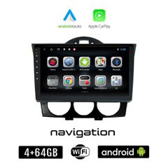 MAZDA RX-8 (2001 - 2008) Android οθόνη αυτοκίνητου 4GB + 64GB με GPS WI-FI (ηχοσύστημα αφής 9" ιντσών OEM Android Auto Apple Carplay Youtube Playstore MP3 USB Radio Bluetooth Mirrorlink εργοστασιακή 4