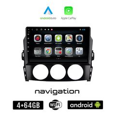 MAZDA MX-5 (2005 - 2015) Android οθόνη αυτοκίνητου 4GB + 64GB με GPS WI-FI (ηχοσύστημα αφής 9" ιντσών OEM Android Auto Apple Carplay Youtube Playstore MP3 USB Radio Bluetooth Mirrorlink εργοστασι