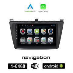 MAZDA 6 (μετά το 2008) Android οθόνη αυτοκίνητου 4GB + 64GB με GPS WI-FI (ηχοσύστημα αφής 9" ιντσών OEM Android Auto Apple Carplay Youtube Playstore MP3 USB Radio Bluetooth Mirrorlink εργοστασιακή, 4x