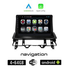 MAZDA 6 (2002-2008) Android οθόνη αυτοκίνητου 4GB + 64GB με GPS WI-FI (ηχοσύστημα αφής 9" ιντσών OEM Android Auto Apple Carplay Youtube Playstore MP3 USB Radio Bluetooth Mirrorlink εργοστασιακή 4x60W