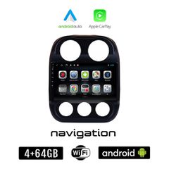 JEEP PATRIOT (2006 - 2016) Android οθόνη αυτοκίνητου 4GB + 64GB με GPS WI-FI (ηχοσύστημα αφής 10" ιντσών OEM Android Auto Apple Carplay Youtube Playstore MP3 USB Radio Bluetooth Mirrorlink εργοστασιακ