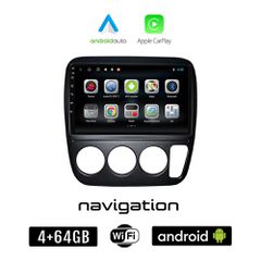 HONDA CRV (1996-2006) A/C Android οθόνη αυτοκίνητου 4GB + 64GB με GPS WI-FI (ηχοσύστημα αφής 9" ιντσών OEM Android Auto Apple Carplay Youtube Playstore MP3 USB Radio Bluetooth Mirrorlink εργοστασιακή,