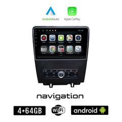 FORD MUSTANG (2010 - 2015) Android οθόνη αυτοκίνητου 4GB + 64GB με GPS WI-FI (ηχοσύστημα αφής 9" ιντσών OEM Android Auto Apple Carplay Youtube Playstore MP3 USB Radio Bluetooth Mirrorlink εργοστα