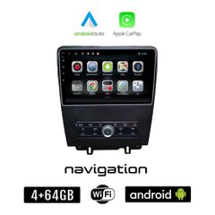 FORD MUSTANG (2010 - 2015) Android οθόνη αυτοκίνητου 4GB + 64GB με GPS WI-FI (ηχοσύστημα αφής 9" ιντσών OEM Android Auto Apple Carplay Youtube Playstore MP3 USB Radio Bluetooth Mirrorlink εργοστασιακή
