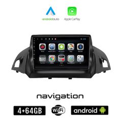 FORD KUGA (μετά το 2013) Android οθόνη αυτοκίνητου 4GB + 64GB με GPS WI-FI (ηχοσύστημα αφής 9" ιντσών OEM Android Auto Apple Carplay Youtube Playstore MP3 USB Radio Bluetooth Mirrorlink εργοστασιακή,