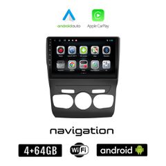 CITROEN C4 - DS4 2011 - 2018 Android οθόνη αυτοκίνητου 4GB + 64GB με GPS WI-FI (ηχοσύστημα αφής 10" ιντσών OEM Android Auto Apple Carplay Youtube Playstore MP3 USB Radio Bluetooth Mirrorlink εργοστασι