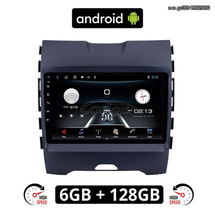 FORD EDGE (μετά το 2015) Android οθόνη αυτοκίνητου 6GB με GPS WI-FI (ηχοσύστημα αφής 9" ιντσών OEM Youtube Playstore MP3 USB Radio Bluetooth Mirrorlink εργοστασιακή, 4x60W, AUX, πλοηγός)