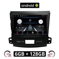 PEUGEOT 4007 (2006-2012) Android οθόνη αυτοκίνητου 6GB με GPS WI-FI (ηχοσύστημα αφής 9" ιντσών OEM Youtube Playstore MP3 USB Radio Bluetooth Mirrorlink εργοστασιακή, 4x60W, AUX, πλοηγός)