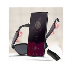 XO Bluetooth Sunglasses E5 Nylon UV400 Μαύρο-thumb-1