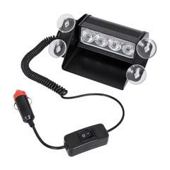 GloboStar® 85103 PRO Series Μπάρα Σήμανσης με Βεντούζες Στήριξης για Παρμπρίζ Οχήματος Οδικής Βοήθειας με 9 Προγραμμάτων Φωτισμού STROBE LED SMD 4W DC 10-30V IP20 Πορτοκαλί-thumb-6