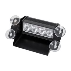 GloboStar® 85103 PRO Series Μπάρα Σήμανσης με Βεντούζες Στήριξης για Παρμπρίζ Οχήματος Οδικής Βοήθειας με 9 Προγραμμάτων Φωτισμού STROBE LED SMD 4W DC 10-30V IP20 Πορτοκαλί-thumb-2