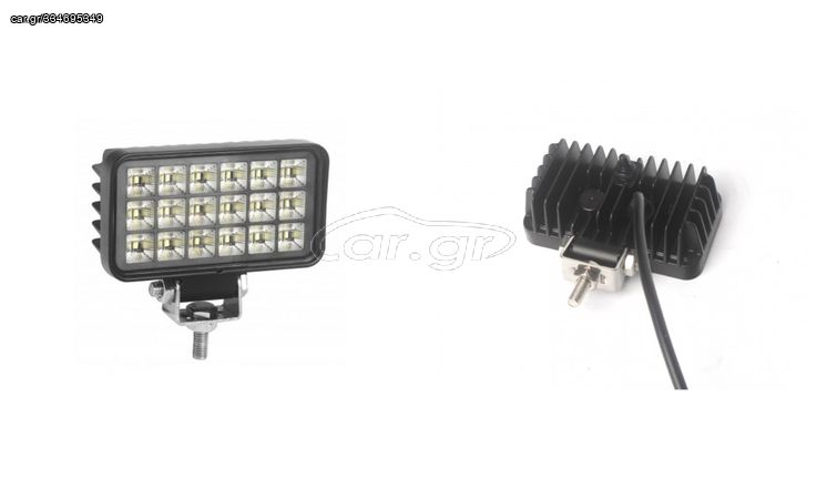 ΦΑΝΑΡΙ ΕΡΓΑΣΙΑΣ LED ΠΑΡΑΛΛΗΛΟΓΡΑΜΜΟ 18 LED 27W 12-24V 2008Lumens (ΜΕ ΔΙΑΚΟΠΤΗ)