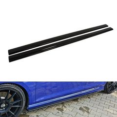 Πλαινά Μαρσπιέ Για VW Golf VII (7) 11-16 R & R-Line Γυαλιστερό Μαύρο Από Abs Πλαστικό Maxton Design 2 Τεμάχια