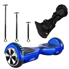 Smart '24 ΣΕΤ ΗΛΕΚΤΡΙΚΟ ΠΑΤΙΝΙ  HOVERBOARD 6,5" BLUE, ΤΙΜΟΝΙ ΓΙΑ ΗΛΕΚΤΡΙΚΟ ΠΑΤΙΝΙ ΙΣΟΡΡΟΠΙΑΣ ΚΑΙ ΤΣΑΝΤΑ ΜΕΤΑΦΟΡΑΣ