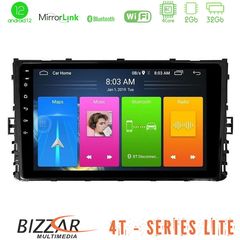 Bizzar 4T Series VW MQB 2017-> 4core Android12 2+32GB Navigation Multimedia Tablet 9″