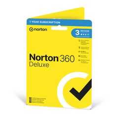 NORTON - 360 Deluxe Antivirus Software - 3 Devices 1 Year - Computers