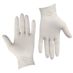 Γάντια Latex SANITAS Με πούδρα Μεγάλης Αντοχής (Λευκά, X Large) Σετ 100 τεμαχίων