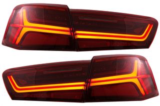 Πίσω φώτα Full LED για Audi A6 4G C7 Limousine (2011-2014) Red Clear Facelift Design Dynamic