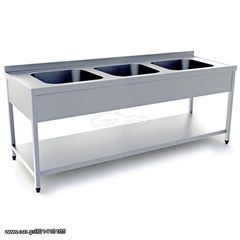 Λάντζα Ανοιχτή τριπλή    με 3 Γούρνες  σε διάφορες διαστάσεις  ---x70x86cm 