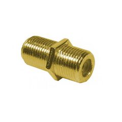 Adaptor μούφα Arli θηλυκό F σε θηλυκό F επίχρυση για προέκταση καλωδίου