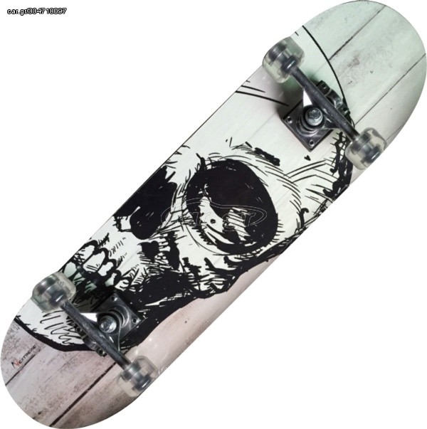 Skateboard -Waveboard Galaxy 2026 TRIBE PRO WHITE SKULL-maple Skateboard-Nextreme