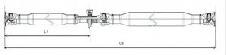 Άξονας μετάδοσης κίνησης MERCEDES SPRINTER 3,5-T (B906), SPRINTER 3-T (B906), SPRINTER 4,6-T (B906), SPRINTER 5-T (B906); VW CRAFTER 30-35, CRAFTER 30-50 2.0D-2.5D 04.06-