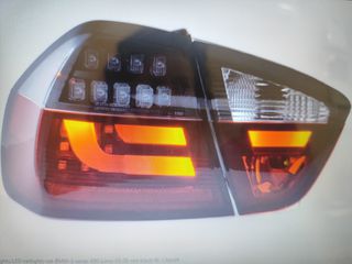 BMW SERIES 3 E90 05-08 LED TAILLIGHTS / ΟΠΙΣΘΙΑ ΦΩΤΑ RED-BLACK ΚΟΚΚΙΝΑ ΜΑΥΡΑ 