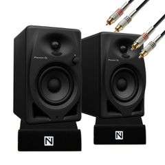 Pioneer DM-40 Active monitors + Insulation Pad for Speakers + Cables BUNDLE - Pioneer
