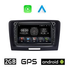 SKODA SUPERB (2008 - 2015) Android 2GB οθόνη αυτοκίνητου με GPS WI-FI (ηχοσύστημα αφής 8" ιντσών OEM Android Auto Apple Carplay Youtube Playstore MP3 USB Radio Bluetooth Mirrorlink εργοστασιακή,