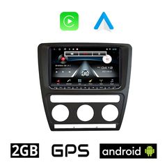 SKODA OCTAVIA 5 (2005-2012) Android 2GB οθόνη αυτοκίνητου με GPS WI-FI (ηχοσύστημα αφής 9" ιντσών OEM Android Auto Apple Carplay Youtube Playstore MP3 USB Radio Bluetooth Mirrorlink εργοστασιακή,