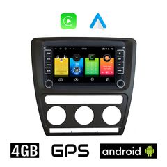 SKODA OCTAVIA 5 (2005-2012) Android οθόνη αυτοκίνητου 4GB με GPS WI-FI (ηχοσύστημα αφής 7" ιντσών Apple Carplay Android Auto OEM Youtube Playstore MP3 USB Radio Bluetooth Mirrorlink εργοστασιακή,