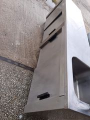 Ερμάριο Inox 250*60, Μονη Λάντζα με συρόμενες πόρτες