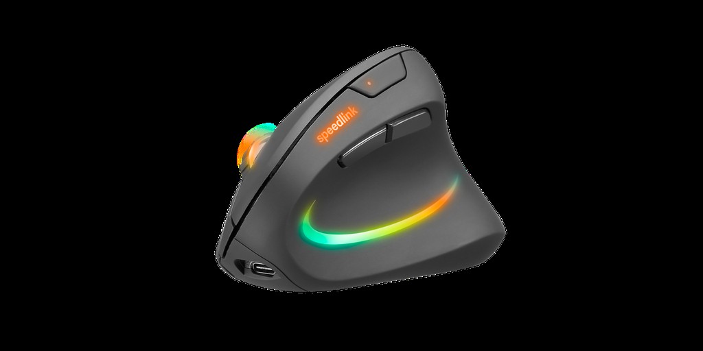 PIAVO Ergonomie Deskset kabellos schwarz DE Layout