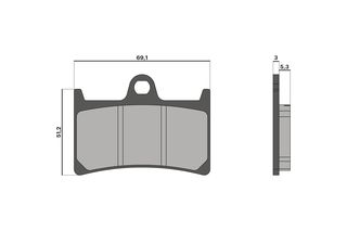 ΤΑΚΑΚΙΑ  ΕΜΠΡΟΣ ΦΡΕΝΩΝ YAMAHA T-MAX 500/530/560 08-23  6215022BB| MALOSSI