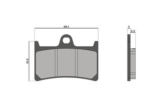 ΤΑΚΑΚΙΑ  ΕΜΠΡΟΣ ΦΡΕΝΩΝ YAMAHA T-MAX 500/530/560 08-23  6215022BB| MALOSSI