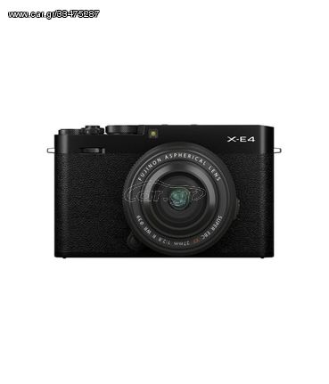 Fujifilm X-E4 Mirrorless Digital Camera Kit με XF 27mm F/2.8R WR (Black)