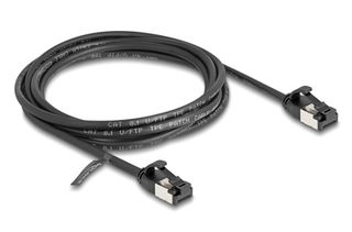DELOCK καλώδιο U/FTP CAT 8.1 80184, 40Gbps, 30 AWG, 2m, μαύρο