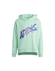 Adidas Παιδικό Φούτερ με Κουκούλα Πράσινο HR5825