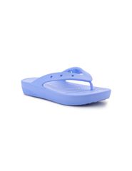 Crocs Classic Σαγιονάρες με Πλατφόρμα σε Μωβ Χρώμα 207714-5Q6
