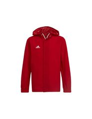 Adidas Παιδικό Αθλητικό Μπουφάν Κοντό με Κουκούλα Κόκκινο IK4013