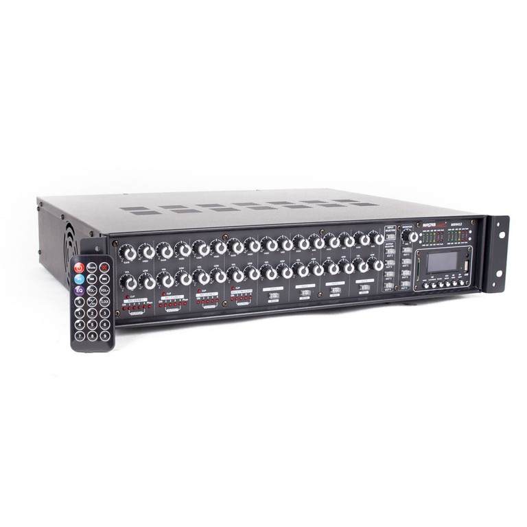 MASTER AUDIO MX4412 4 Zone Matrix amplifier 4x120W, MP3, BLUETOOTH - Master Audio